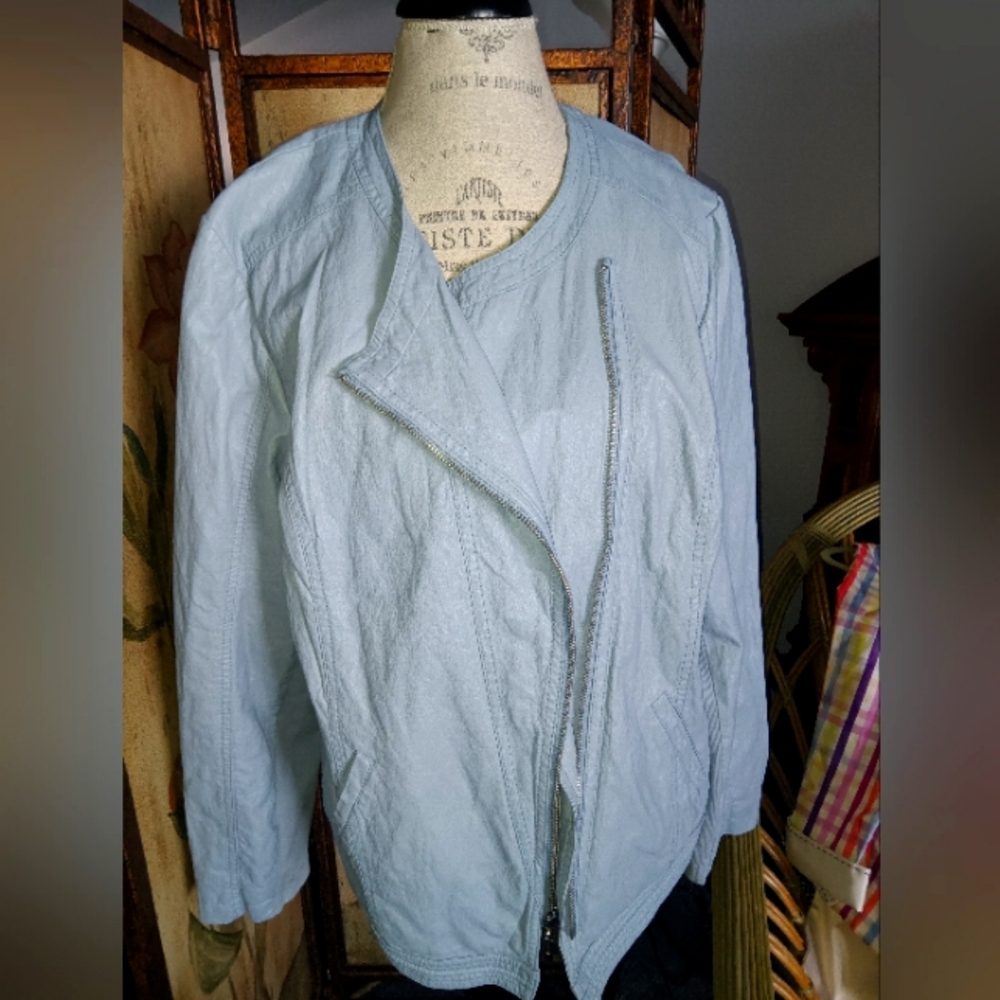 Vintage Chico's faux leather jacket